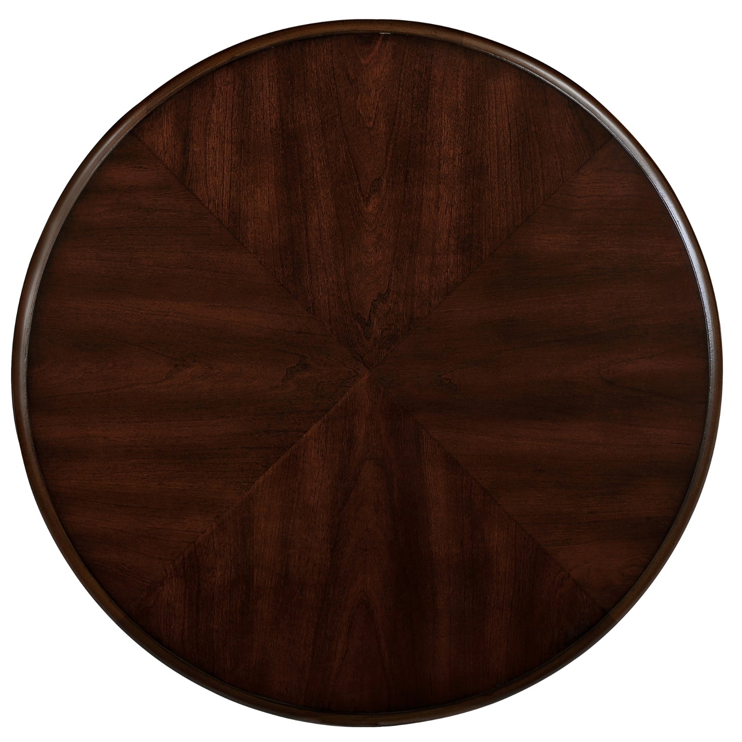 Brown Round End Table