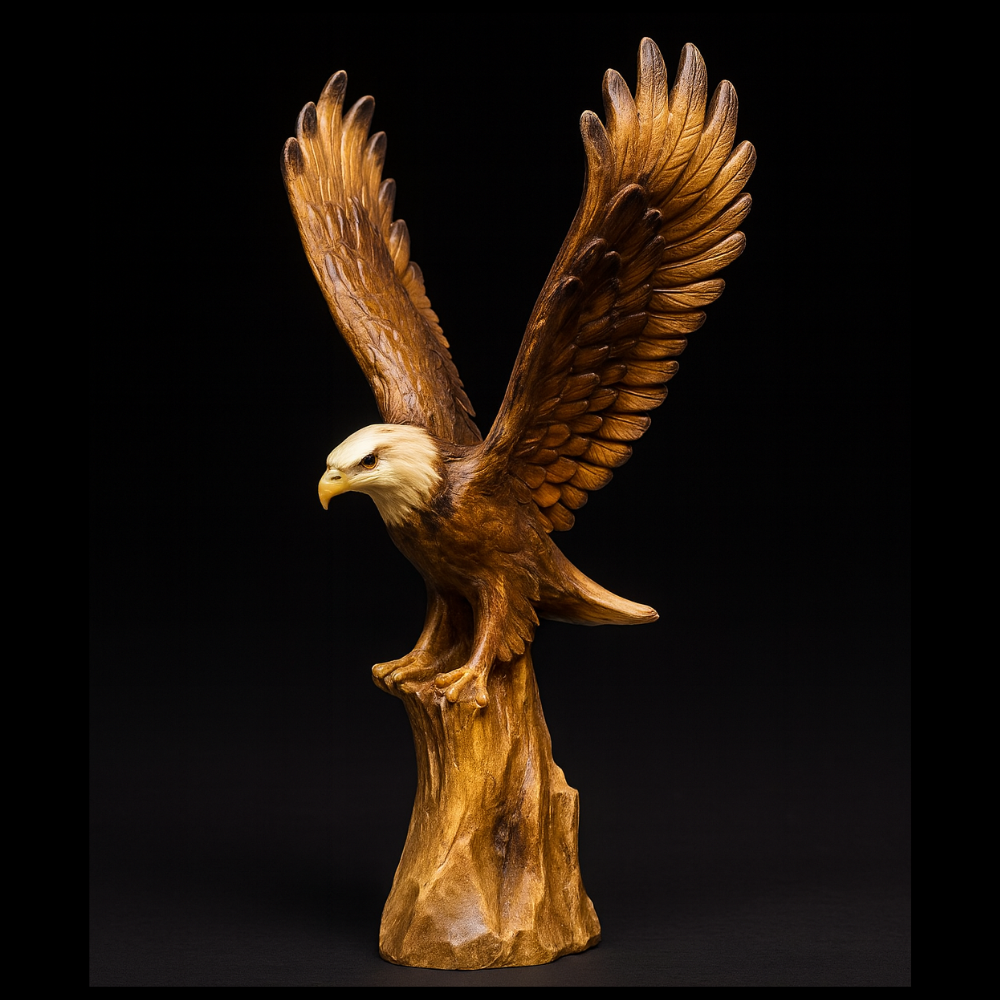Bald Eagle Resin Sculpture Premium Home & Office Decor-0