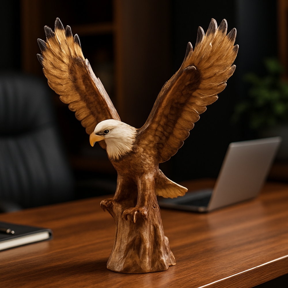 Bald Eagle Resin Sculpture Premium Home & Office Decor-1