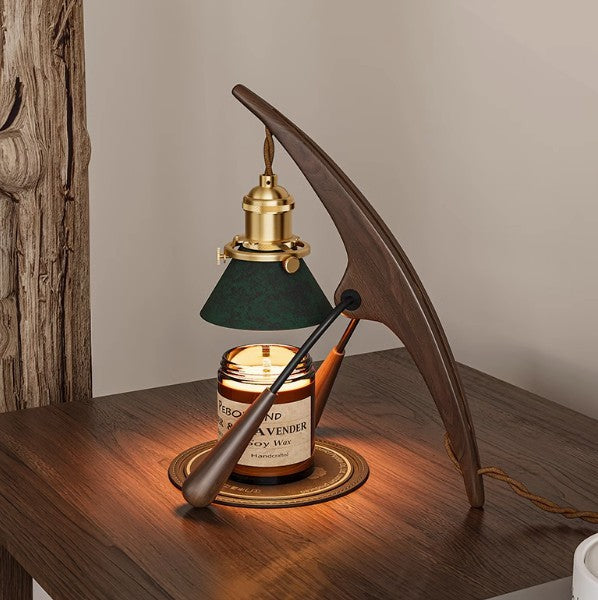 Black Walnut Mantis Candle Lamp