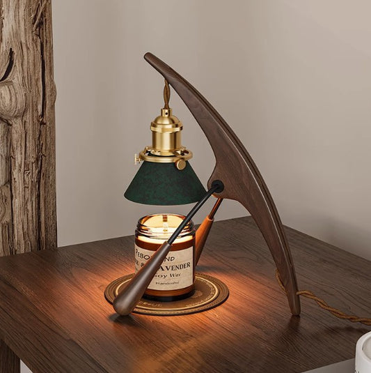 Black Walnut Mantis Candle Lamp