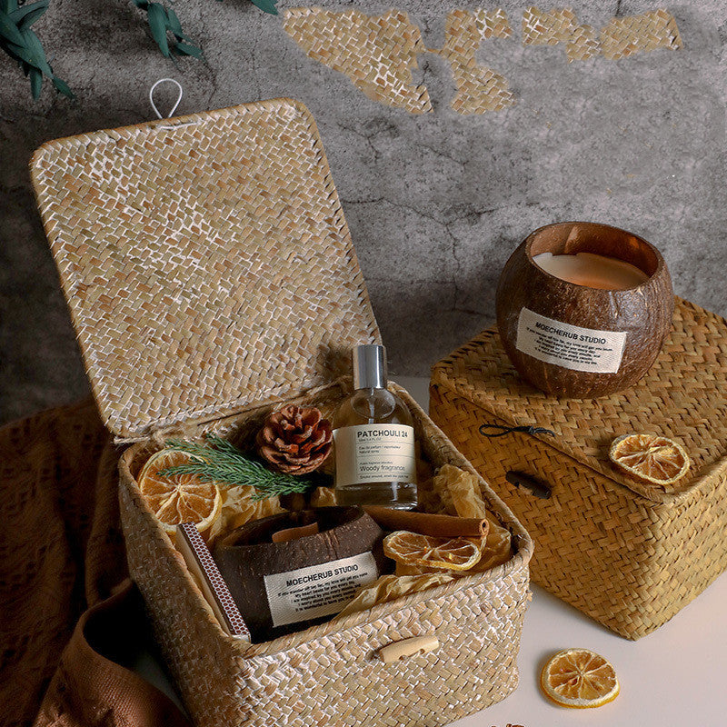 Coconut Shell Candle Gift Set