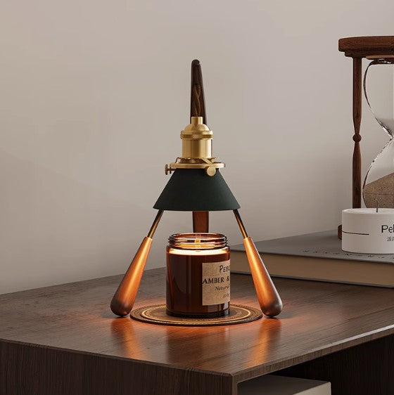 Black Walnut Mantis Candle Lamp