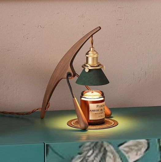 Black Walnut Mantis Candle Lamp